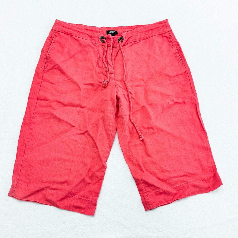 J. Crew City Fit Chino Drawstring Relaxed Fit Shorts Size 4